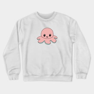 Pink Happy Octopus Crewneck Sweatshirt